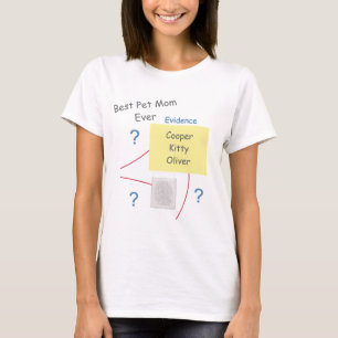 Camiseta Tablero de pruebas para resolver crímenes misterio