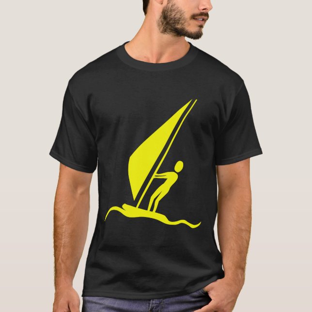 Camiseta Tablero de vela - Amarillo (Anverso)