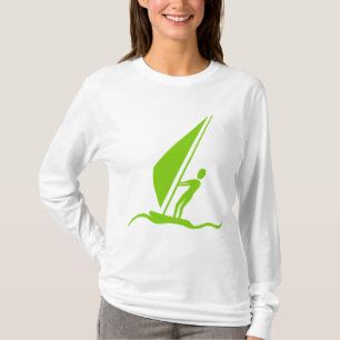 Camiseta Tablero de vela - Verde Martian