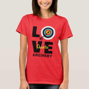 Camiseta Tablero objetivo del tiro con arco personalista
