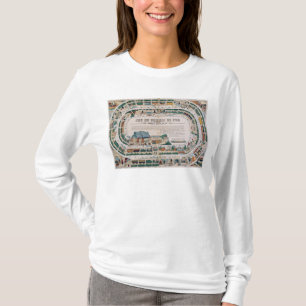 Camiseta Tablero para un juego ferroviario, 1850
