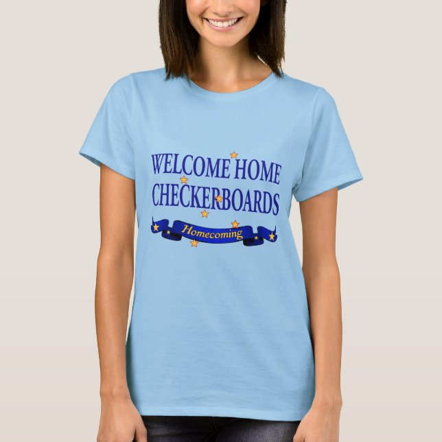 Camiseta Tableros de damas caseros agradables (Anverso)