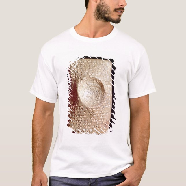 Camiseta Tableta con la inscripción cuneiforme (Anverso)