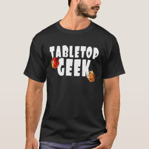 Camiseta Tabletop Geek Auténtico Jugador Noche Fantasy Gear