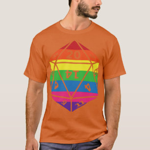 Camiseta Tabletop RPG Dice LGBTQIA Gamer