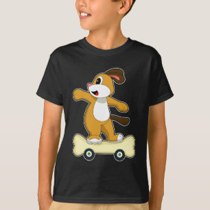 Camiseta Tablón de perro Skater Skateboard