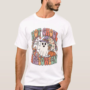 Camiseta Tablón de skate de sombrero de bruja fantasma de H