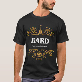 Camiseta Tabulador de clase de barba Rpg