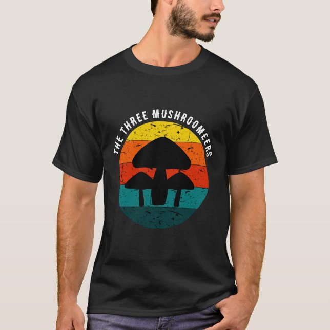Camiseta Taburetes de MUSHROOMS Vintage Sunset (Anverso)