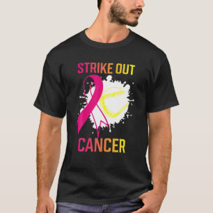 Camiseta Tachar contra el cáncer de mama Conciencia Softbal