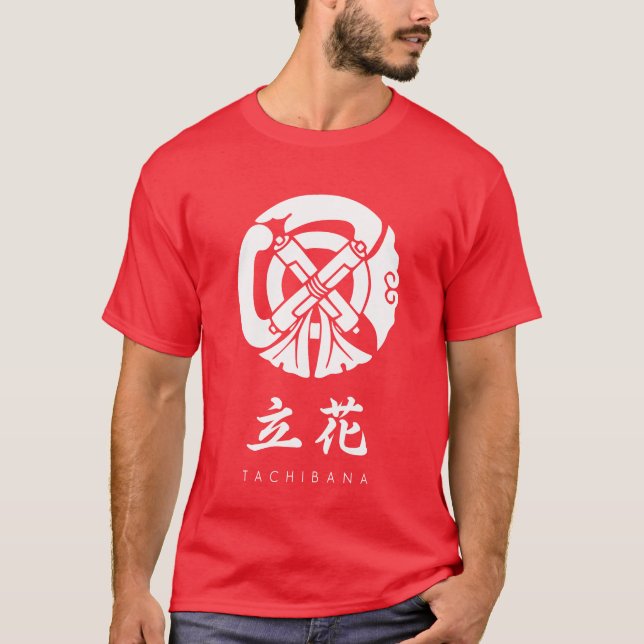 Camiseta Tachibana Clan kamon con nombre de clan (Anverso)