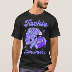 Camiseta Tackle alzheimer lucha fin apoyo usa morado