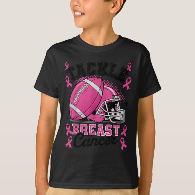 Camiseta Tackle Breast Cancer Awareness Nk Ribbon Football  (Anverso)