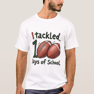 Camiseta Tackleé 100 días de la escuela Footll estudiante d