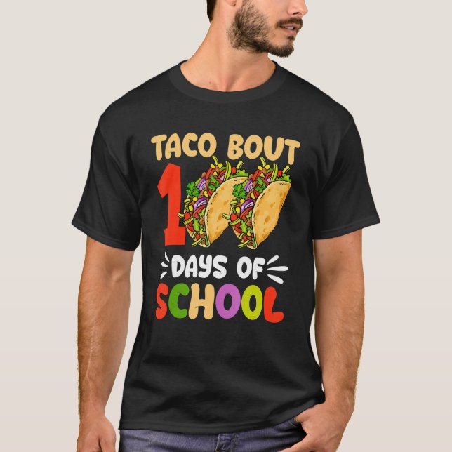 Camiseta Taco, 100 días de clases Ki (Anverso)