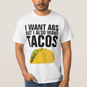 CAMISETA TACO ABS FUNNY MENS T-SHIRS DAD