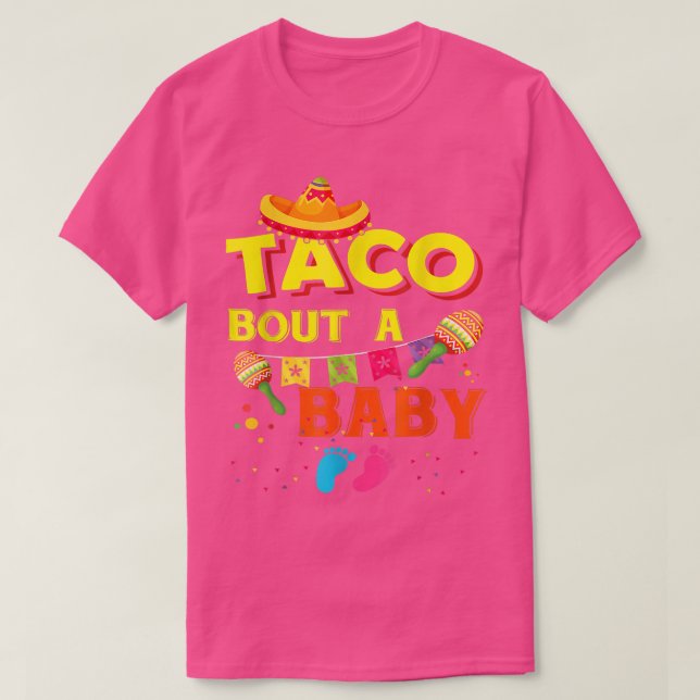 Camiseta Taco Bout A Baby Pregnancy Announcement Cinco De M (Diseño del anverso)