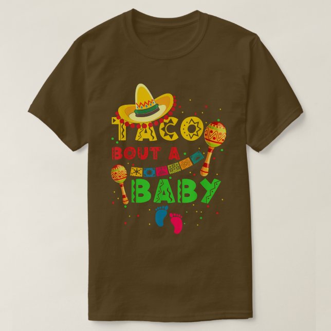Camiseta Taco Bout A Baby Pregnancy Announcement Cinco De M (Diseño del anverso)