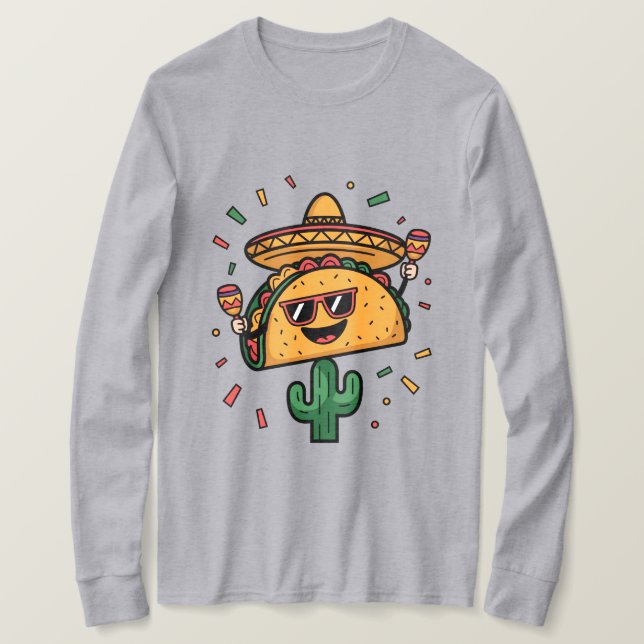 Camiseta ¡Taco 'Bout a un Fiesta! (Anverso del diseño)