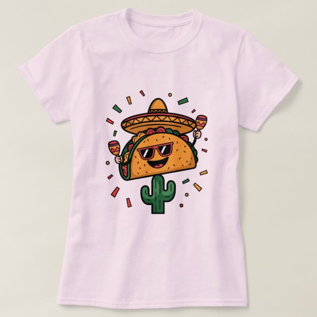 Camiseta ¡Taco 'Bout a un Fiesta! (Diseño del anverso)