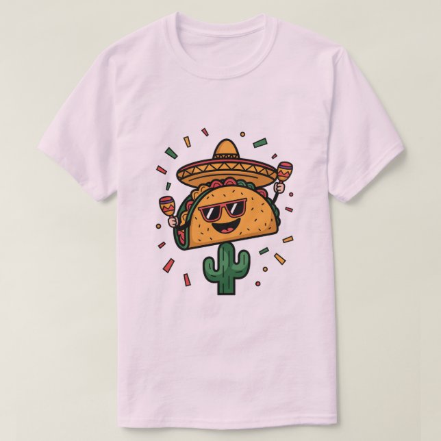 Camiseta ¡Taco 'Bout a un Fiesta! (Diseño del anverso)