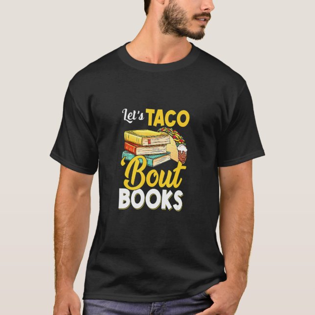 Camiseta Taco 'bout Books Libros de librería mexicana (Anverso)
