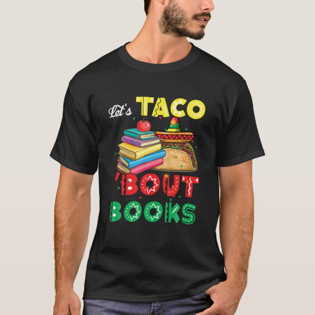 Camiseta Taco 'Bout Books Lover Cinco De Mayo Bo (Anverso)