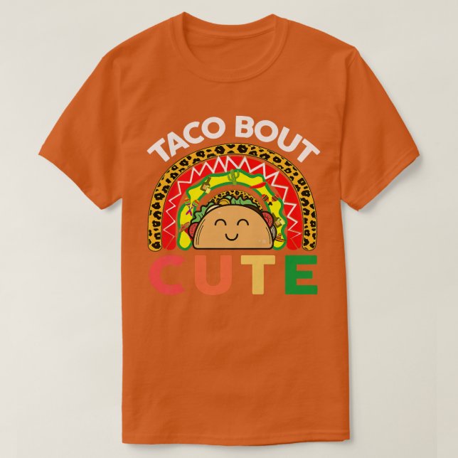 Camiseta Taco Bout Cute Niño Cinco De Mayo Taco  (Diseño del anverso)