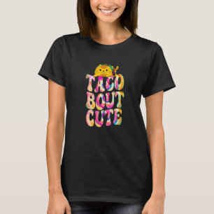 Camiseta Taco Bout lindo gato tie dye Groovy nacional Tacos