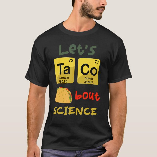 Camiseta Taco 'Bout Science Teacher Student Set 1 (Anverso)