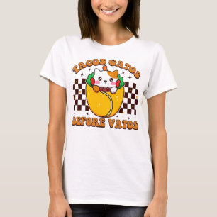Camiseta Taco Cat ama a Gatos antes de Vatos Tacos, Cat Lov