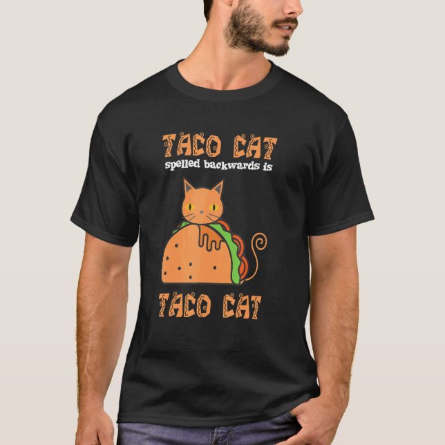 Camiseta Taco Cat deletreado al revés (Anverso)