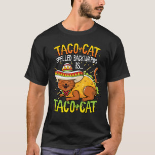 Camiseta Taco Cat deletreado al revés es Taco Ca Regalo Div
