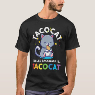 Camiseta Taco Cat Deletreado al Revés Es Tacoca Jóvenes Ch