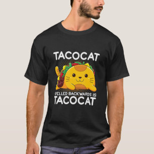 Camiseta Taco Cat deletreado al revés Orgullosos Gatos Mamá