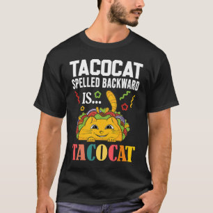 Camiseta Taco Cat Deletreado Al Revés Tacocat Niños Hombres