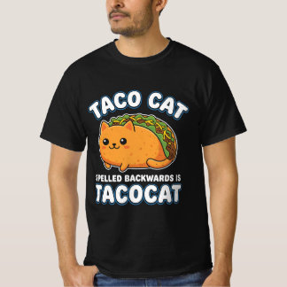 Camiseta Taco Cat Line Art Aesthetic Funny Modern T-SHIRT