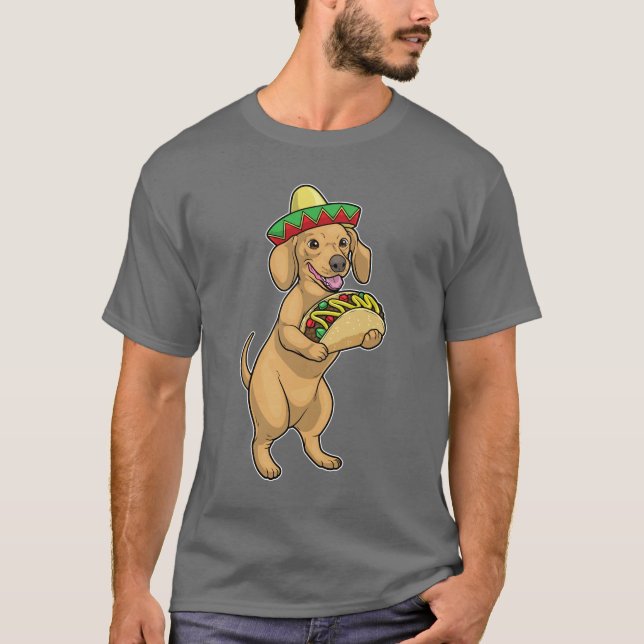 Camiseta Taco Dachshund (Anverso)