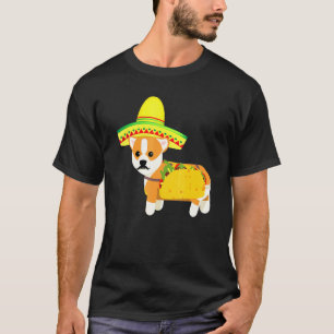 Camiseta Taco de Corgi Mexicano Fiesta Cinco De Mayo Perro