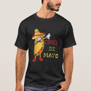 Camiseta Taco de dabbing mexicano Cinco de mayo Poncho Somb