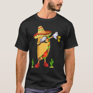 Camiseta Taco de dabbing mexicano Cinco de mayo Poncho Somb