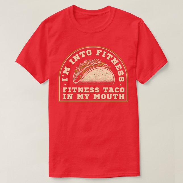Camiseta Taco de fitness en mi boca (Diseño del anverso)