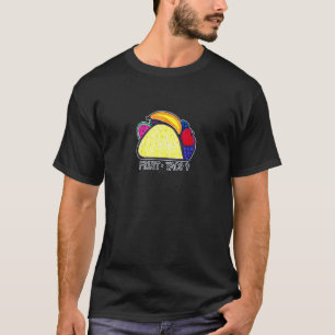 Camiseta Taco de Frutas Dibujado a Mano para Jardín de Frut