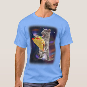 Camiseta Taco De Gato En El Espacio Gracioso Para Los Amant
