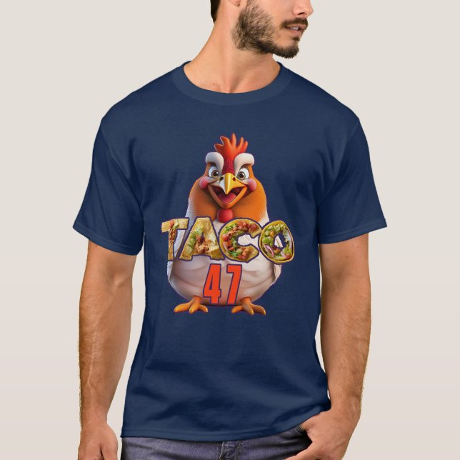Camiseta Taco de pollo 47 (Anverso)