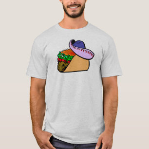 Camiseta Taco de uso de sombrero