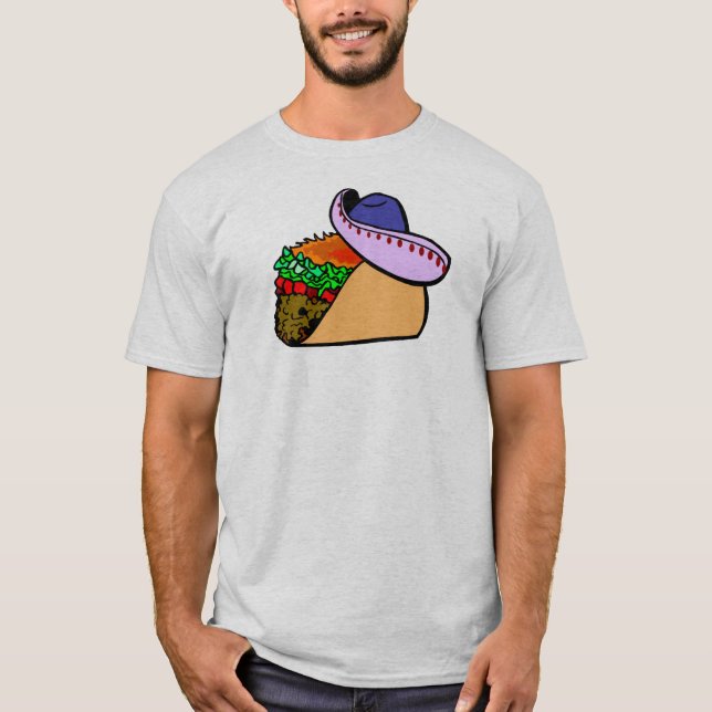 Camiseta Taco de uso de sombrero (Anverso)