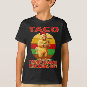 Camiseta Taco Divertido Trump Siempre se Rinde T.a.c.o 3 