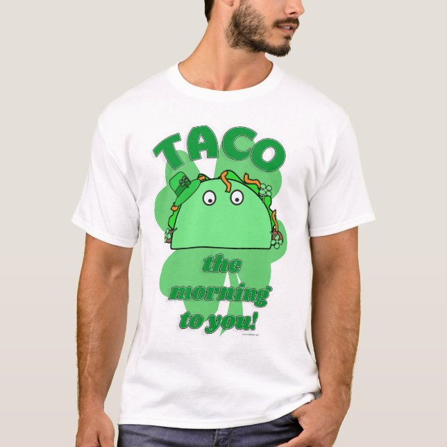 Camiseta Taco, el gracioso San Patrick Mashup (Anverso)
