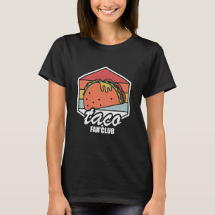 Camiseta taco fan club retro tacos comida mexicana